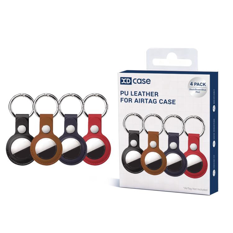 Bộ 4 ốp bảo vệ da thuần chay XDcase kèm vòng kim loại, 4 chiếc