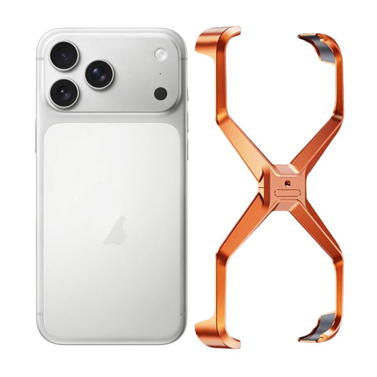 Ốp lưng điện thoại kim loại hình chữ X không viền, Dành cho iPhone 17 Pro Max, Dành cho iPhone 17 Pro