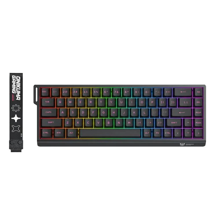 ONIKUMA MT603 Bàn phím chơi game 68 phím RGB ba chế độ công tắc từ tính, MT603