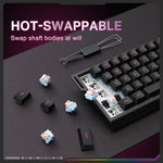 ONIKUMA MT603 Bàn phím chơi game 68 phím RGB ba chế độ công tắc từ tính, MT603