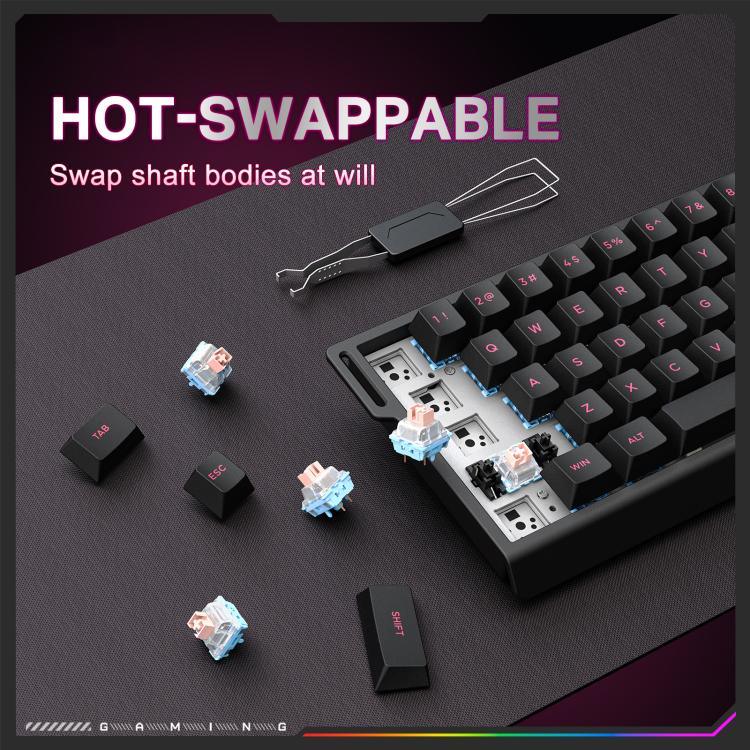 ONIKUMA MT603 Bàn phím chơi game 68 phím RGB ba chế độ công tắc từ tính, MT603