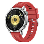 xDfind Silver Buckle Solid Color Silicone Watch Band, For Huawei Watch GT 6 / 5 46mm