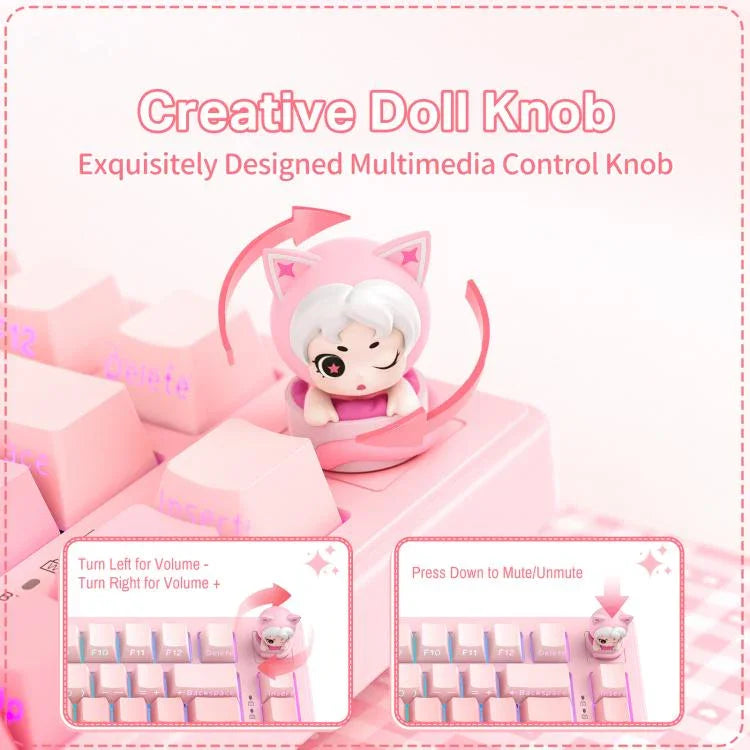 ONIKUMA MT707 Bàn phím chơi game cơ RGB 82 phím ba chế độ