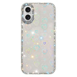 Ốp lưng điện thoại TPU lai PC IMD hai mặt đính đá Rhinestone, Dành cho iPhone 17 Pro Max, Dành cho iPhone 17 Pro, Dành cho iPhone 17, Dành cho iPhone Air, Dành cho iPhone 16 Pro Max, Dành cho iPhone 16 Pro, Dành cho iPhone 16 Plus, Dành cho iPhone 16