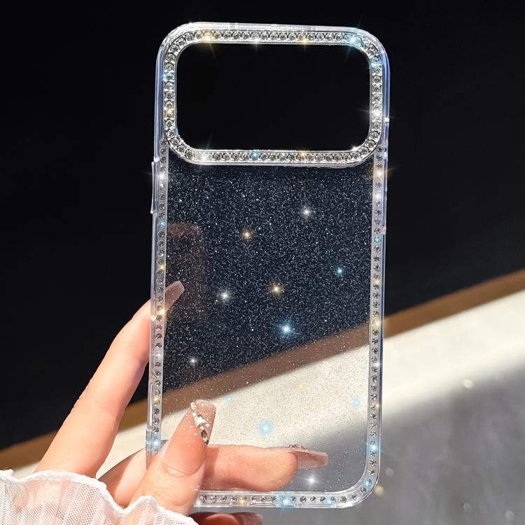 Rhinestone Dual-side IMD PC Hybrid TPU Phone Case, For iPhone 15 Pro Max, For iPhone 15 Pro, For iPhone 15, For iPhone 14, For iPhone 14 Pro, For iPhone 14 Pro Max, For iPhone 13 Pro Max, For iPhone 13 Pro