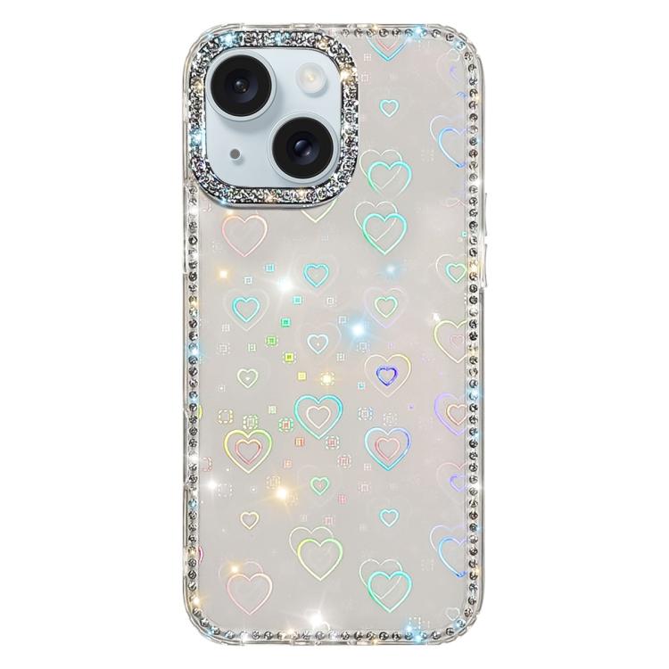 Rhinestone Dual-side IMD PC Hybrid TPU Phone Case, For iPhone 15 Pro Max, For iPhone 15 Pro, For iPhone 15, For iPhone 14, For iPhone 14 Pro, For iPhone 14 Pro Max, For iPhone 13 Pro Max, For iPhone 13 Pro