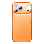 Ốp lưng điện thoại TPU lai acrylic mờ kèm phim bảo vệ ống kính, Dành cho iPhone 17 Pro Max, Dành cho iPhone 17 Pro