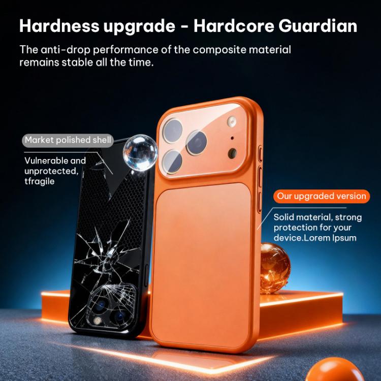 Ốp lưng điện thoại TPU lai acrylic mờ kèm phim bảo vệ ống kính, Dành cho iPhone 17 Pro Max, Dành cho iPhone 17 Pro