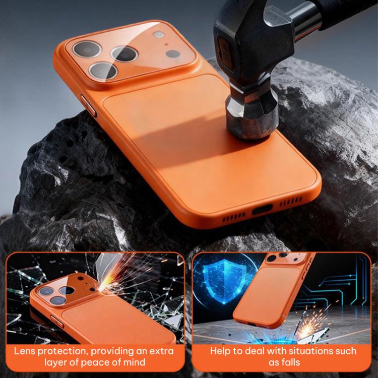 Ốp lưng điện thoại TPU lai acrylic mờ kèm phim bảo vệ ống kính, Dành cho iPhone 17 Pro Max, Dành cho iPhone 17 Pro