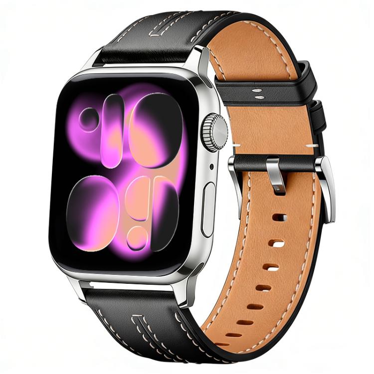 Dây đồng hồ da tổng hợp xDfind, chất liệu da bò, da thuần chay, cho Apple Watch 42 / 44 / 45 / 46 / 49mm