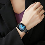 xDfind Composite Cowhide Texture Vegan Leather Watch Band, For Apple Watch 42 / 44 / 45 / 46 / 49mm