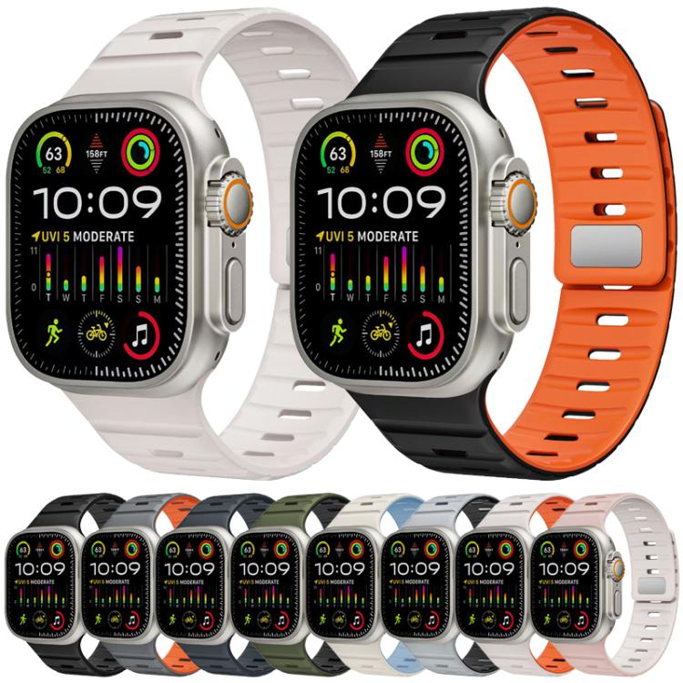 Dây đồng hồ silicone xDfind khóa nam châm Norman, cho Apple Watch 42 / 44 / 45 / 46 / 49mm, cho Apple Watch 38 / 40 / 41 / S11 42mm