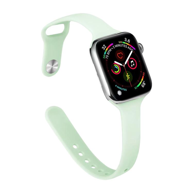 Dây đồng hồ silicone xDfind khóa ngược eo nhỏ, cho Apple Watch 38 / 40 / 41 / S11 42mm
