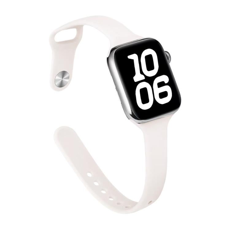 Dây đồng hồ silicone xDfind khóa ngược eo nhỏ, cho Apple Watch 38 / 40 / 41 / S11 42mm