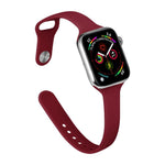 Dây đồng hồ silicone xDfind khóa ngược eo nhỏ, cho Apple Watch 38 / 40 / 41 / S11 42mm