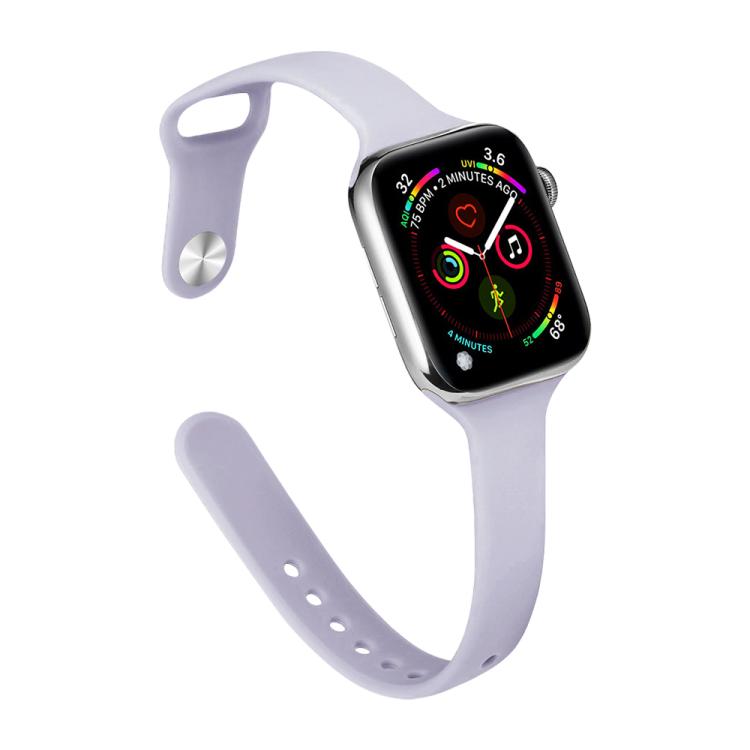 Dây đồng hồ silicone xDfind khóa ngược eo nhỏ, cho Apple Watch 38 / 40 / 41 / S11 42mm