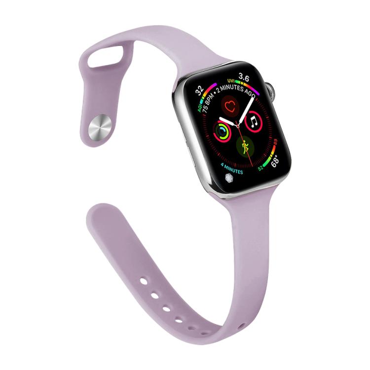 Dây đồng hồ silicone xDfind khóa ngược eo nhỏ, cho Apple Watch 38 / 40 / 41 / S11 42mm