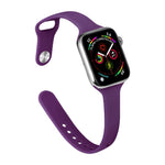 Dây đồng hồ silicone xDfind khóa ngược eo nhỏ, cho Apple Watch 38 / 40 / 41 / S11 42mm