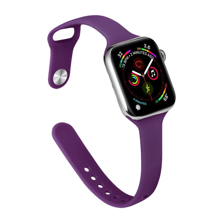 Dây đồng hồ silicone xDfind khóa ngược eo nhỏ, cho Apple Watch 38 / 40 / 41 / S11 42mm