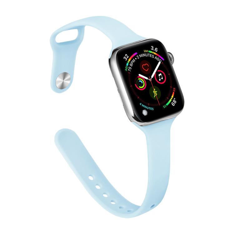 Dây đồng hồ silicone xDfind khóa ngược eo nhỏ, cho Apple Watch 38 / 40 / 41 / S11 42mm