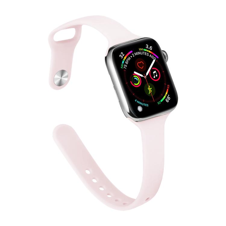 Dây đồng hồ silicone xDfind khóa ngược eo nhỏ, cho Apple Watch 38 / 40 / 41 / S11 42mm