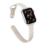 Dây đồng hồ silicone xDfind khóa ngược eo nhỏ, cho Apple Watch 38 / 40 / 41 / S11 42mm