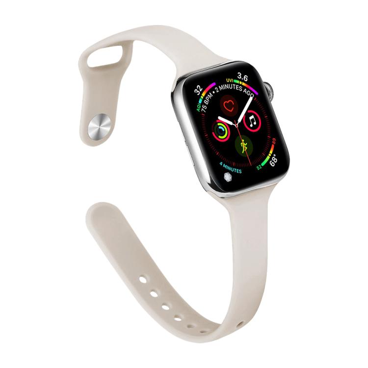 Dây đồng hồ silicone xDfind khóa ngược eo nhỏ, cho Apple Watch 38 / 40 / 41 / S11 42mm