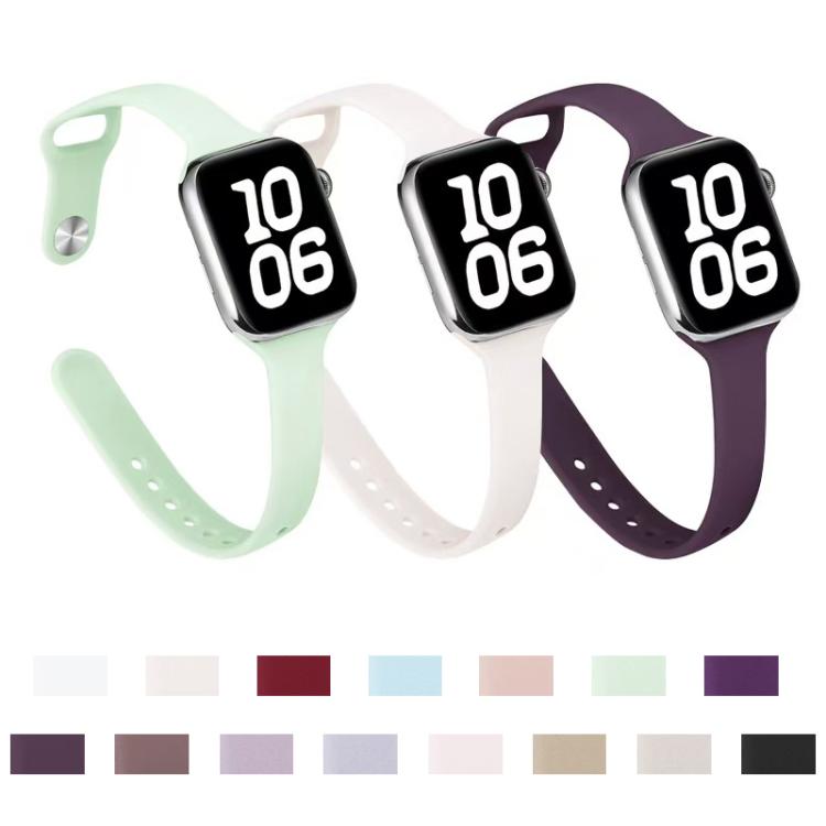 Dây đồng hồ silicone xDfind khóa ngược eo nhỏ, cho Apple Watch 38 / 40 / 41 / S11 42mm