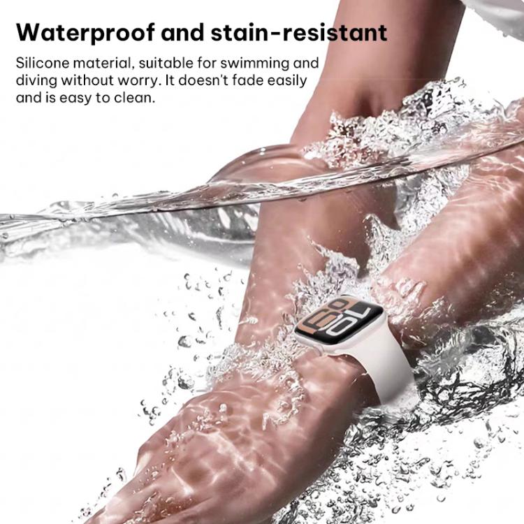 Dây đồng hồ silicone xDfind khóa ngược eo nhỏ, cho Apple Watch 38 / 40 / 41 / S11 42mm