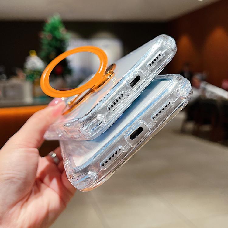 Ốp lưng điện thoại nam châm trong suốt có giá đỡ kim loại xoay, Dành cho iPhone 17 Pro Max, Dành cho iPhone 17 Pro