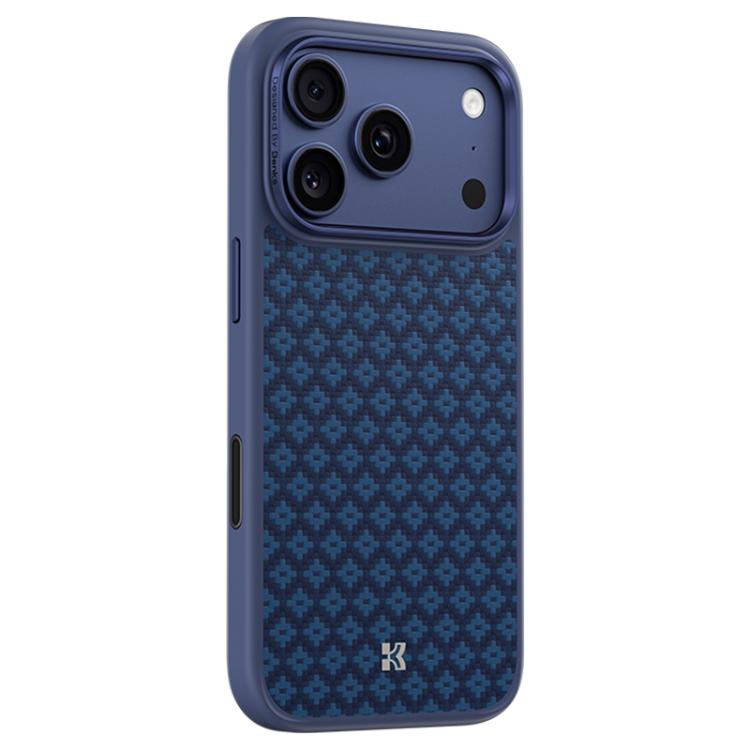Ốp lưng điện thoại chống sốc Benks Y3 họa tiết kim cương Kevlar có nam châm, Dành cho iPhone 17 Pro Max, Dành cho iPhone 17 Pro