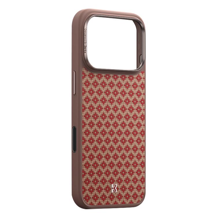 Ốp lưng điện thoại chống sốc Benks Y3 họa tiết kim cương Kevlar có nam châm, Dành cho iPhone 17 Pro Max, Dành cho iPhone 17 Pro