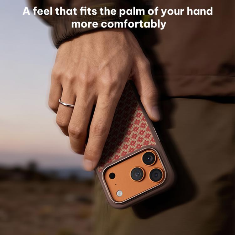 Ốp lưng điện thoại chống sốc Benks Y3 họa tiết kim cương Kevlar có nam châm, Dành cho iPhone 17 Pro Max, Dành cho iPhone 17 Pro