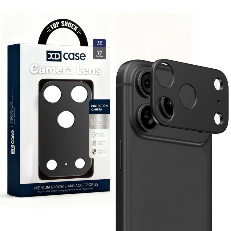 XDcase Miếng dán bảo vệ ống kính camera kim loại phẳng và rỗng, Dành cho iPhone 17 Pro Max, Dành cho iPhone 17 Pro