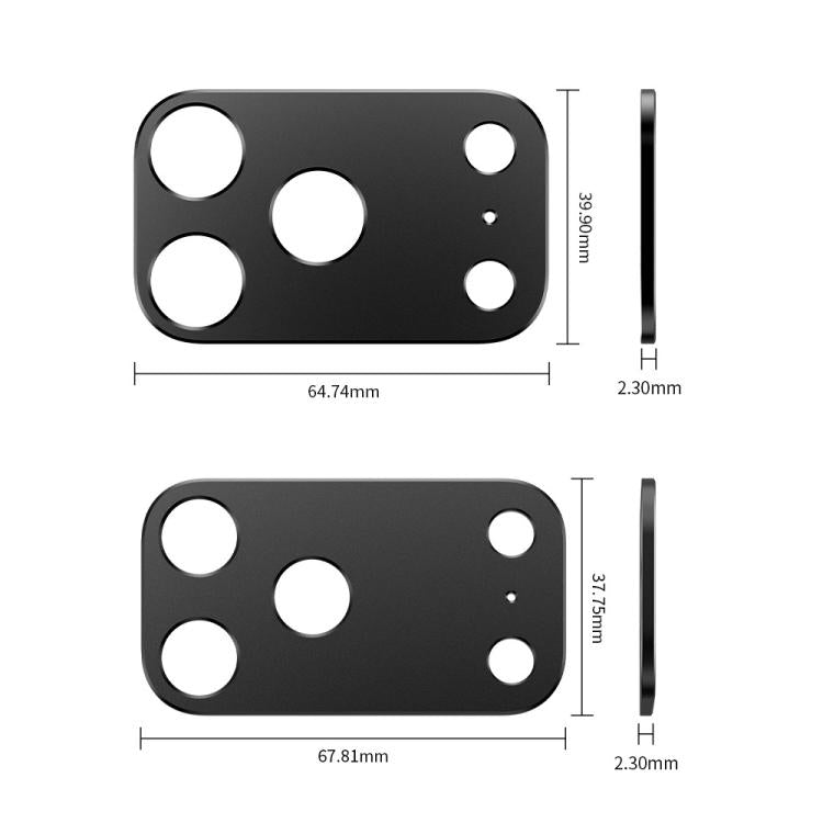 XDcase Miếng dán bảo vệ ống kính camera kim loại phẳng và rỗng, Dành cho iPhone 17 Pro Max, Dành cho iPhone 17 Pro