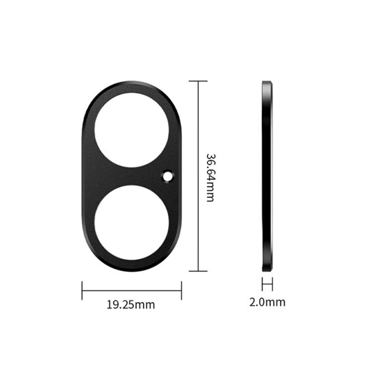 XDcase Miếng dán bảo vệ ống kính camera kim loại phẳng và rỗng, Dành cho iPhone 17