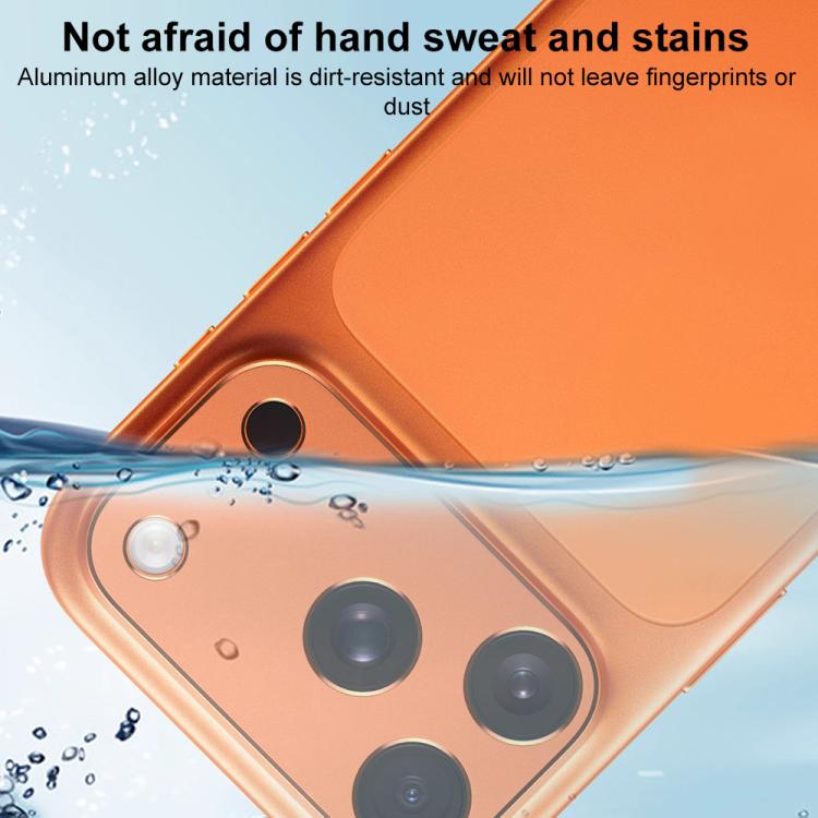 XDcase Miếng dán bảo vệ ống kính camera kim loại phẳng và rỗng, Dành cho iPhone 17