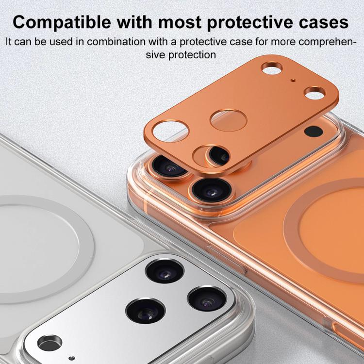 XDcase Miếng dán bảo vệ ống kính camera kim loại phẳng và rỗng, Dành cho iPhone 17