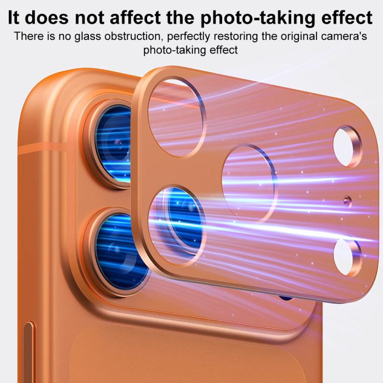 XDcase Miếng dán bảo vệ ống kính camera kim loại phẳng và rỗng, Dành cho iPhone 17