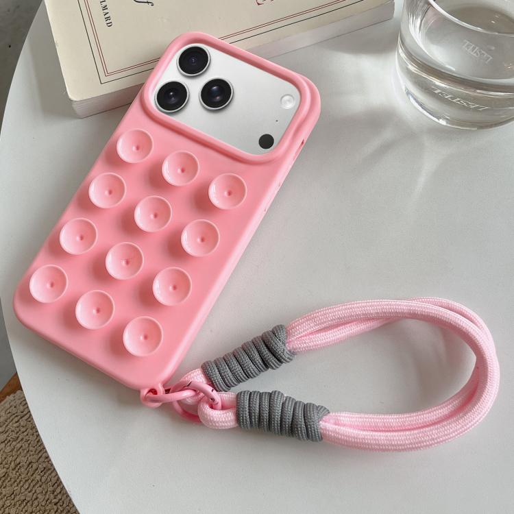 Ốp lưng điện thoại silicone có cốc hút đơn giản kèm dây đeo, dành cho iPhone 17 Pro Max, iPhone 17 Pro, iPhone 17, iPhone Air, iPhone 16 Pro Max, iPhone 16 Pro, iPhone 16 Plus, iPhone 16