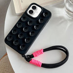 Ốp lưng điện thoại silicone có cốc hút đơn giản kèm dây đeo, dành cho iPhone 17 Pro Max, iPhone 17 Pro, iPhone 17, iPhone Air, iPhone 16 Pro Max, iPhone 16 Pro, iPhone 16 Plus, iPhone 16