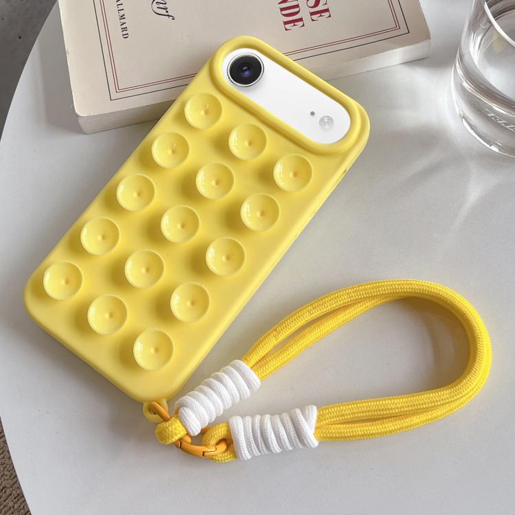 Ốp lưng điện thoại silicone có cốc hút đơn giản kèm dây đeo, dành cho iPhone 17 Pro Max, iPhone 17 Pro, iPhone 17, iPhone Air, iPhone 16 Pro Max, iPhone 16 Pro, iPhone 16 Plus, iPhone 16