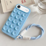 Ốp lưng điện thoại silicone có cốc hút đơn giản kèm dây đeo, dành cho iPhone 17 Pro Max, iPhone 17 Pro, iPhone 17, iPhone Air, iPhone 16 Pro Max, iPhone 16 Pro, iPhone 16 Plus, iPhone 16