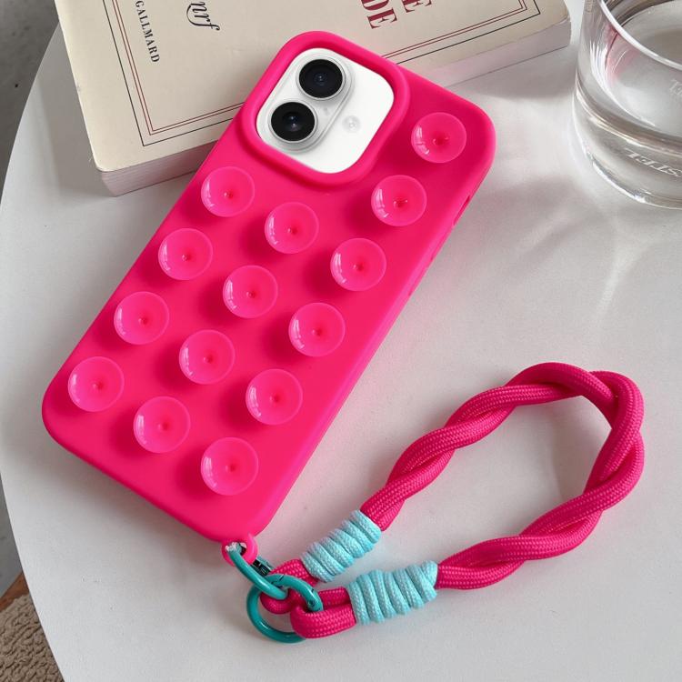 Ốp lưng điện thoại silicone có cốc hút đơn giản kèm dây đeo, dành cho iPhone 17 Pro Max, iPhone 17 Pro, iPhone 17, iPhone Air, iPhone 16 Pro Max, iPhone 16 Pro, iPhone 16 Plus, iPhone 16
