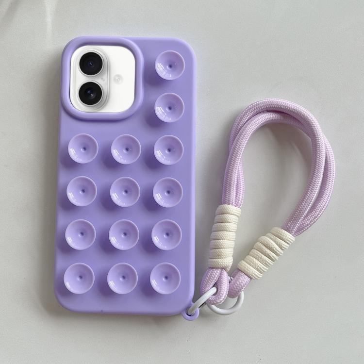 Ốp lưng điện thoại silicone có cốc hút đơn giản kèm dây đeo, dành cho iPhone 17 Pro Max, iPhone 17 Pro, iPhone 17, iPhone Air, iPhone 16 Pro Max, iPhone 16 Pro, iPhone 16 Plus, iPhone 16