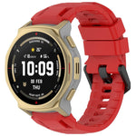 xDfind Solid Color Black Buckle Silicone Watch Band, For Amazfit T-Rex 3 Pro 44mm