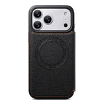 Ốp lưng điện thoại da thuần chay mỏng nhẹ có khe đựng thẻ từ tính ESEBLE, dành cho iPhone 17 Pro Max, iPhone 17 Pro, iPhone 17, iPhone Air