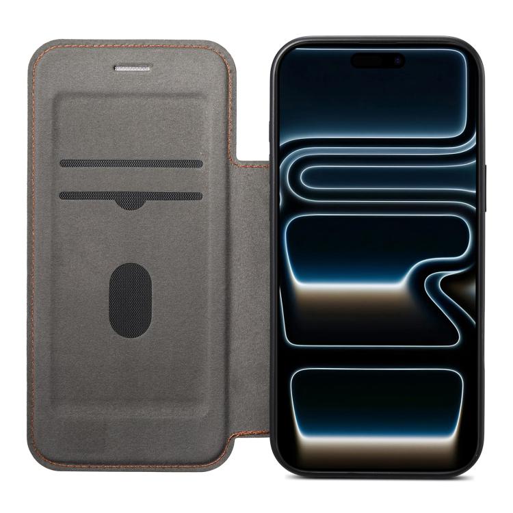 Ốp lưng điện thoại da thuần chay mỏng nhẹ có khe đựng thẻ từ tính ESEBLE, dành cho iPhone 17 Pro Max, iPhone 17 Pro, iPhone 17, iPhone Air