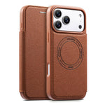 Ốp lưng điện thoại da thuần chay mỏng nhẹ có khe đựng thẻ từ tính ESEBLE, dành cho iPhone 17 Pro Max, iPhone 17 Pro, iPhone 17, iPhone Air