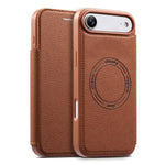 Ốp lưng điện thoại da thuần chay mỏng nhẹ có khe đựng thẻ từ tính ESEBLE, dành cho iPhone 17 Pro Max, iPhone 17 Pro, iPhone 17, iPhone Air